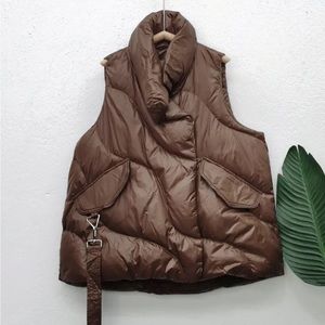 Brown oversized vest